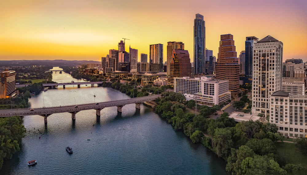 Austin,Skyline,In,The,Evening,And,Bluehour