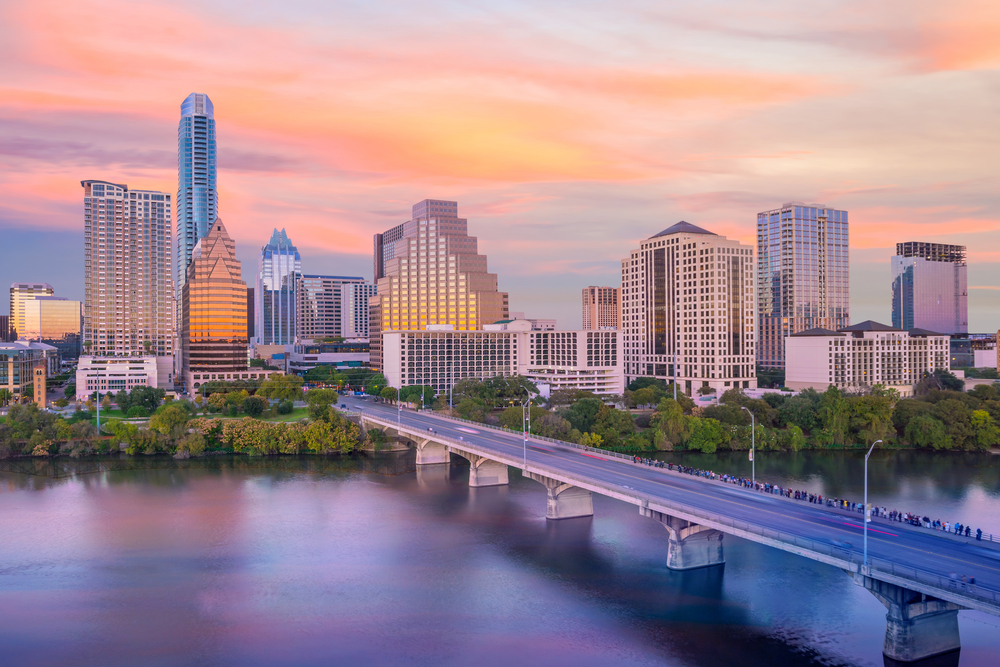 Downtown,Skyline,Of,Austin,,Texas,In,Usa